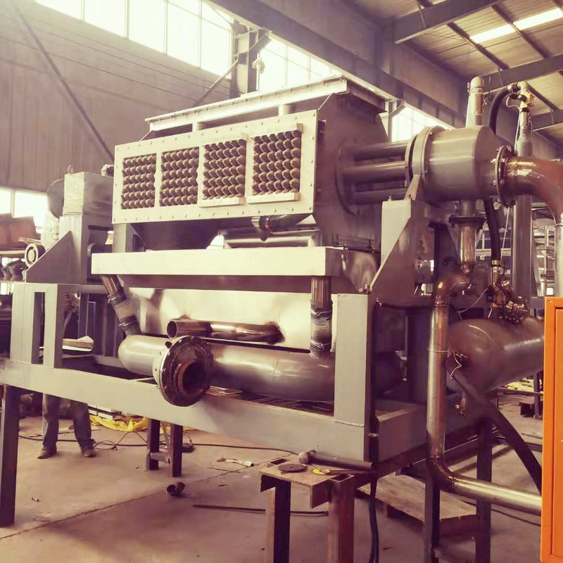Rotary Paper Egg Tray Machine 2000-3000pcs/H Orange And Green Pulp Molding Machine voor het maken van papieren eiendoosjes/trays