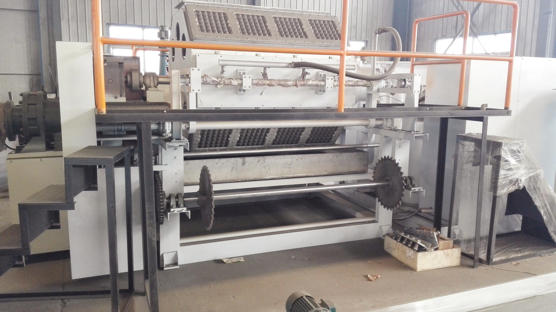 Rotary Paper Egg Tray Machine 2000-3000pcs/H Orange And Green Pulp Molding Machine voor het maken van papieren eiendoosjes/trays