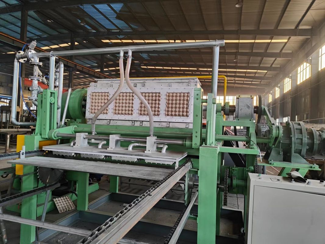 2500 stuks/uur 4*4 mallen roterende papieren eierrekjesmachine PLC-besturing en plastic malmateriaal voor de productie van eierrekjes