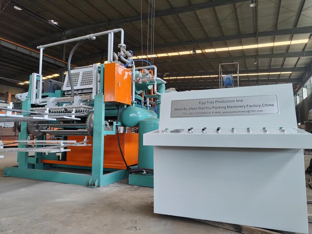 Output 150-450 kg/h Rotary Paper Egg Tray Makers Pulp Molding Egg Carton Machine