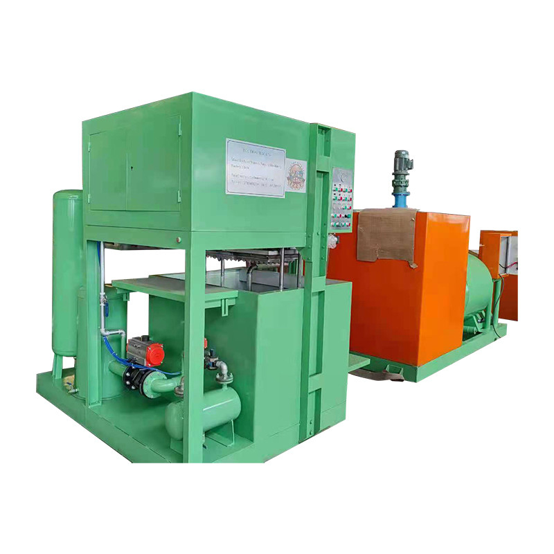 Reciprocating And Turnover Forming Small Egg Tray Making Machine met een totale vermogen van 45 kW en metalen droger