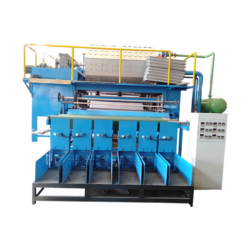 Afvalpapier gerecycled Automatische ei karton maken machine voor kleine bedrijven Papier pulp gegoten ei tray machine