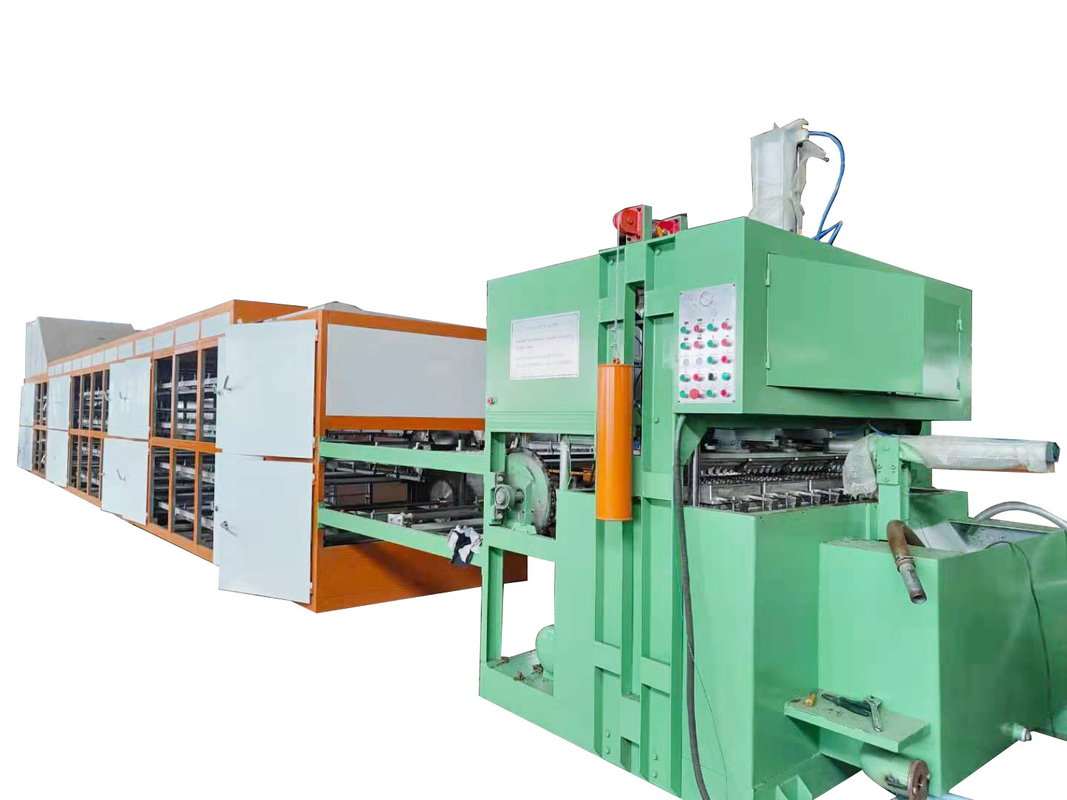 Duurzame en hoogwaardige productielijn voor eierenbakken met automatische pulpvormmachine en papierpulpmateriaal eierenbakken