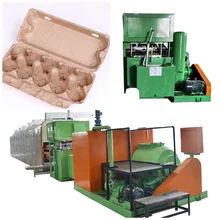 1 Jaar garantie Ei Gebruik En Papier Pulp Materiaal Automatische Ei Tray Machine Productielijn Pulp Molding Machine