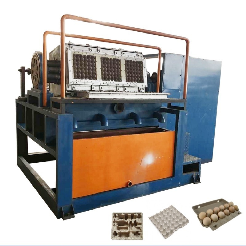 Op maat gemaakte roterende eierenbakmachine voor het gieten van papierpulp 150-450 kg/uur