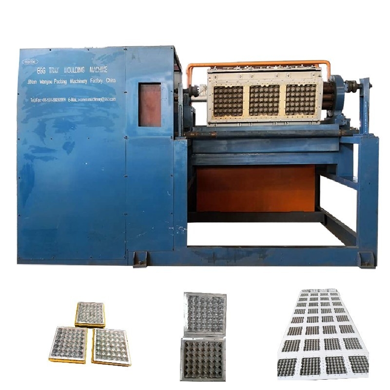 Productielijn voor eierenbakken met papierpulpmateriaal en automatische pulpvormmachine voor duurzaam en eierenbakken maken