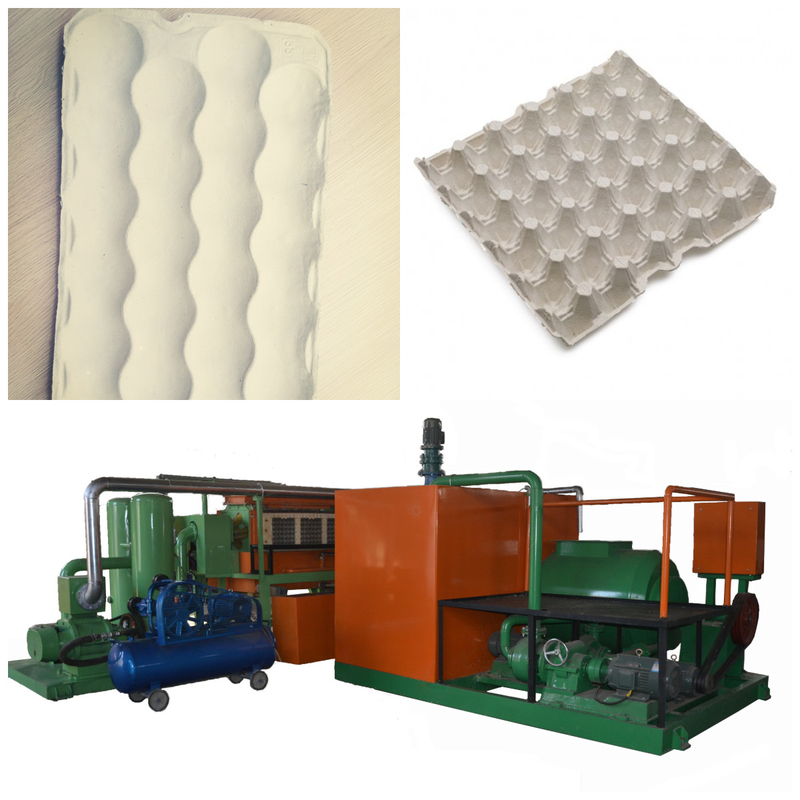 700-5000pcs/H Pulp Moulding Machines Steel Processing Egg Carton Manufacturing Device voor naadloze productie
