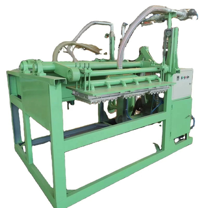 Reciprocating And Turnover Forming Small Egg Tray Making Machine met een totale vermogen van 45 kW en metalen droger