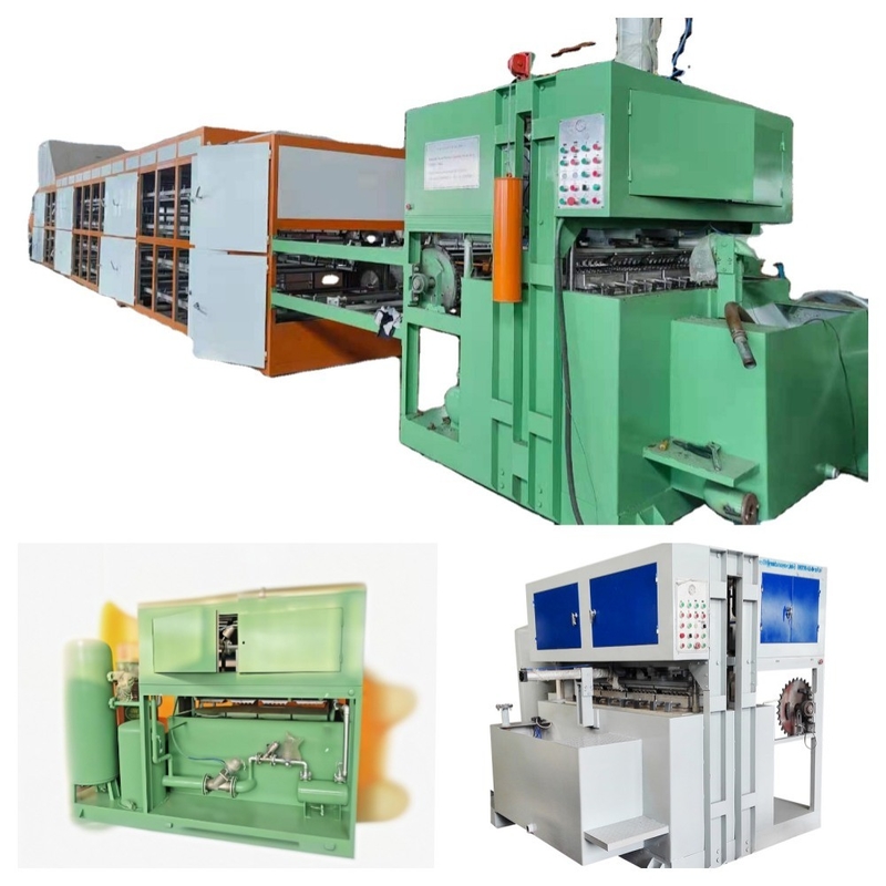 1 Jaar garantie Ei Gebruik En Papier Pulp Materiaal Automatische Ei Tray Machine Productielijn Pulp Molding Machine