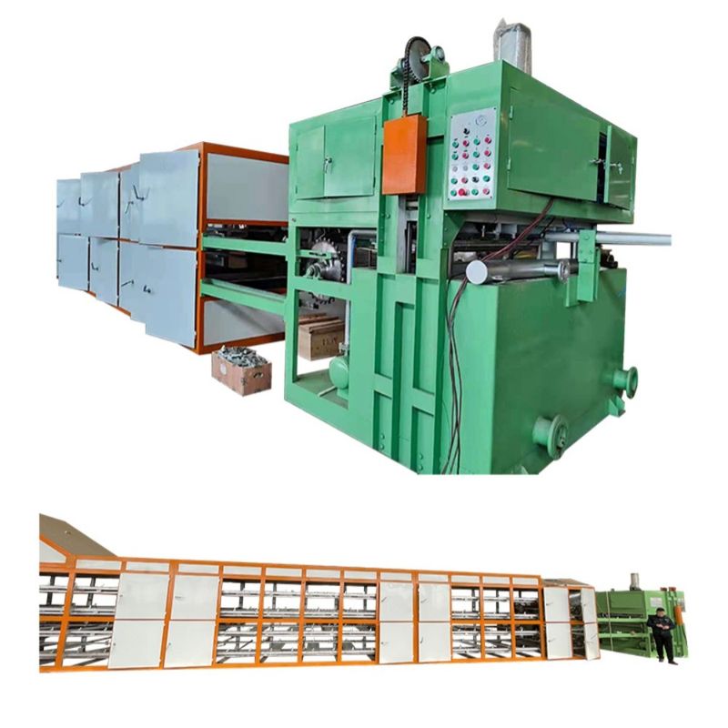 1 Jaar garantie Ei Gebruik En Papier Pulp Materiaal Automatische Ei Tray Machine Productielijn Pulp Molding Machine