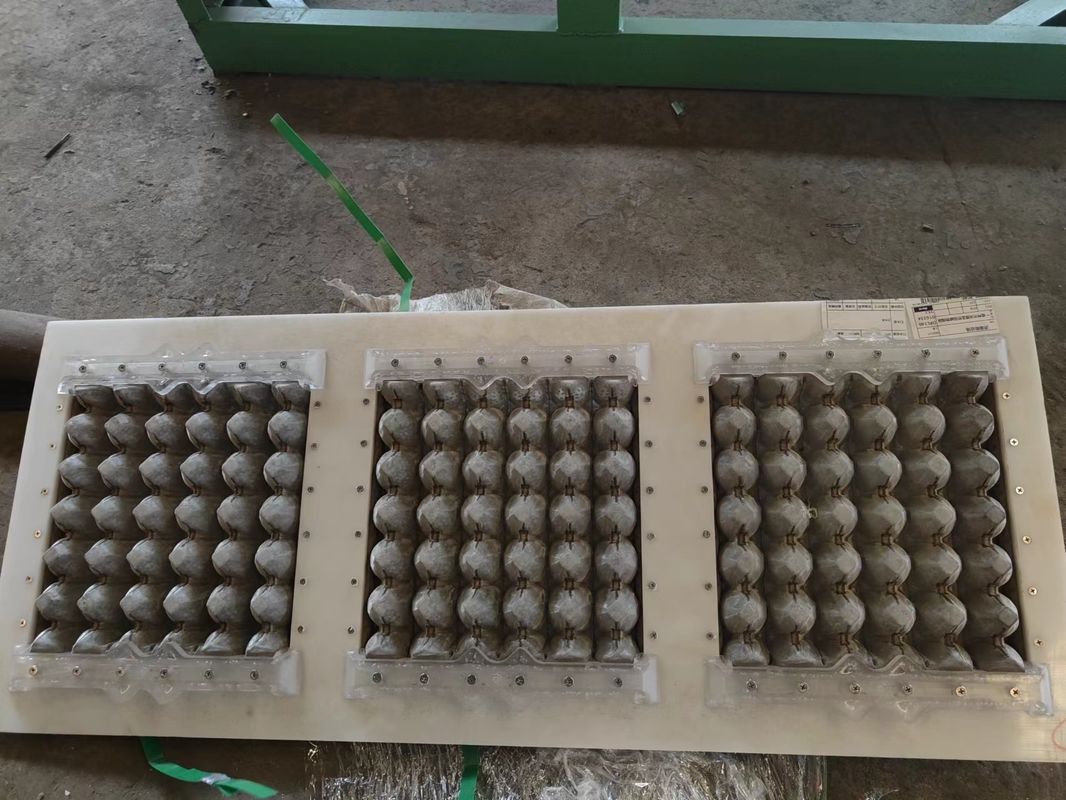 Aangepaste 30-gats pulpvormmachine voor eierdozen met aluminium mal voor kleine capaciteit voedsel en drank