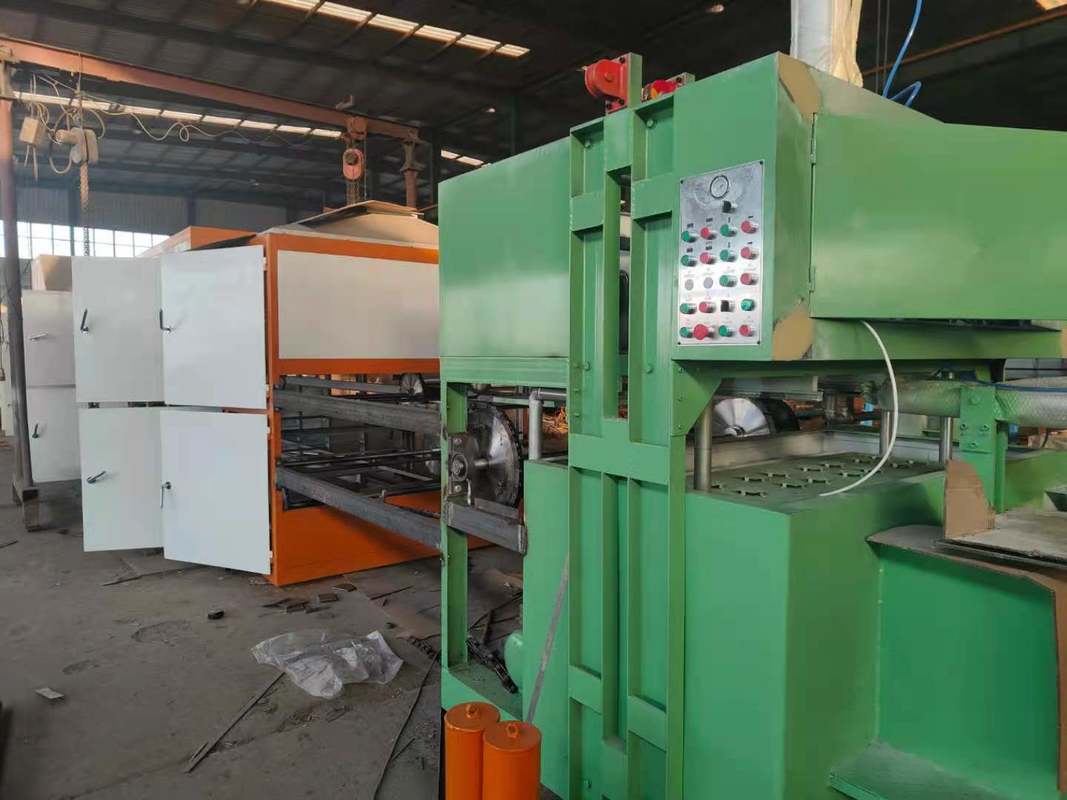 Volautomatische eiertray verpakkingsmachine / Pulpvormapparatuur / Eiertray productielijn met PLC-besturing
