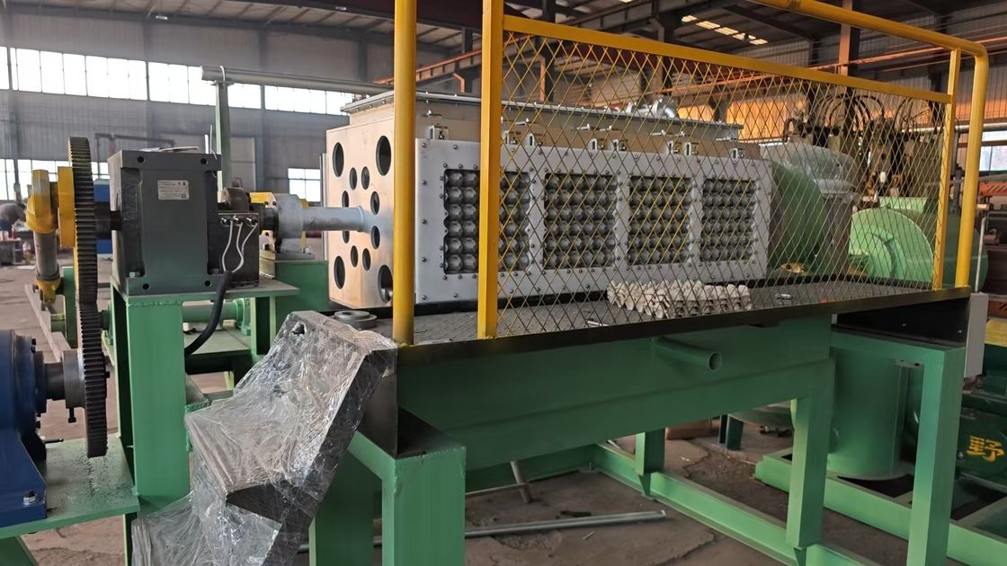 Gepersonaliseerde malen papierpulp gietmachine, papier ei tray machine metaal droogoven met PLC-besturing