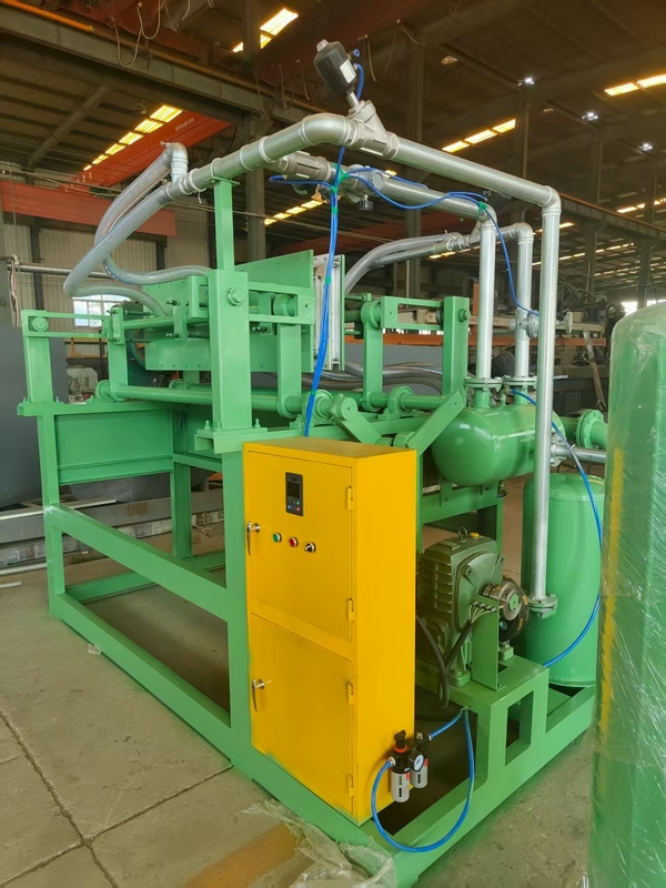 Eenvoudig ontwerp semi-automatische kleine papieren eiertray machine productielijn zonder droger Laag energieverbruik