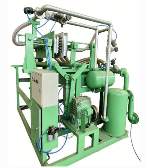 Semi-automatische papier eiertraymachine 1000 stks / uur Automatische eierdoosproductielijn