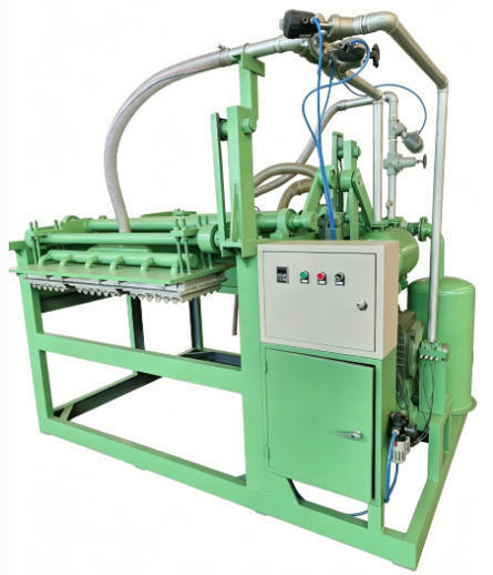 Semi-automatische papier eiertraymachine 1000 stks / uur Automatische eierdoosproductielijn