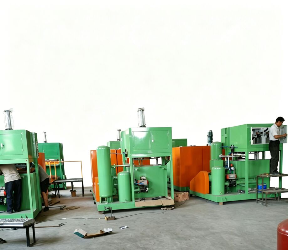 Kleine 1300-1500pcs per uur ei tray machine ei karton machine voor het maken van ei trays ei cartons schoenen trays kinderkamer trays aluminium malen PLC gecontroleerd