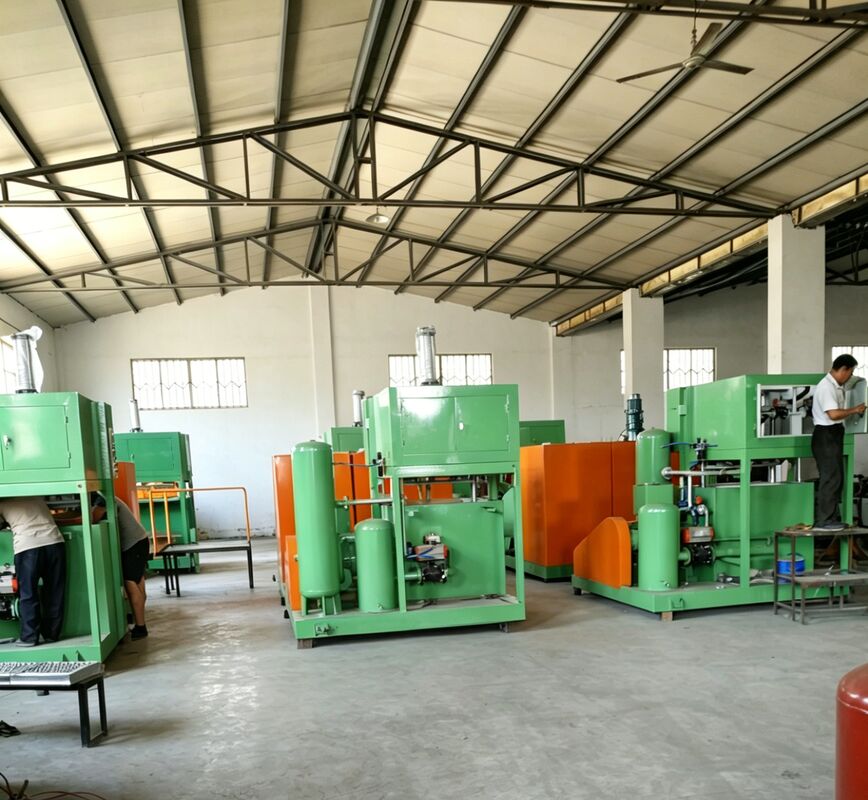 Kleine 1300-1500pcs per uur ei tray machine ei karton machine voor het maken van ei trays ei cartons schoenen trays kinderkamer trays aluminium malen PLC gecontroleerd