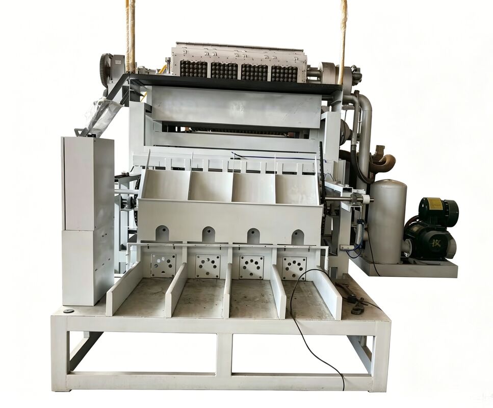 2000-3000pcs/h Paper Egg Tray Making Machine 3x4 Moulds 4*4 Moulds Egg Tray Machine Ontworpen voor stabiele medium-capaciteit apparatuur voor groeiende fabrieken