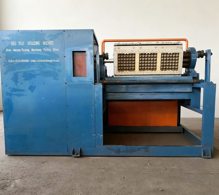Rotary Egg Tray Forming Machine Ontworpen Voor Startups Egg Tray Machine Productie 2000 tot 3000 stukken per uur met 3 bij 4 en 4 bij 4 Rotary Molds