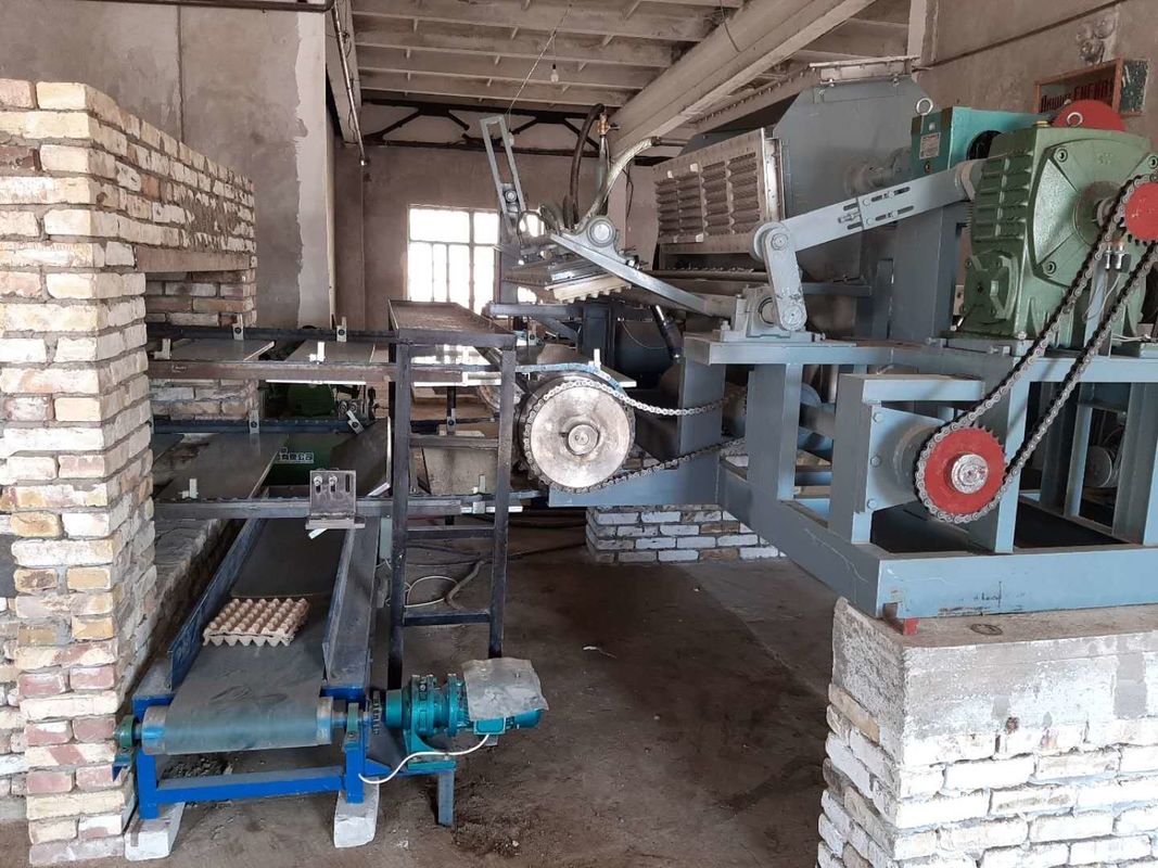 PLC Gecontroleerde Automatische Eiertray Maken Machine 5000-6000 stks/uur Gerecycleerde Papierpulp Molding Productielijn