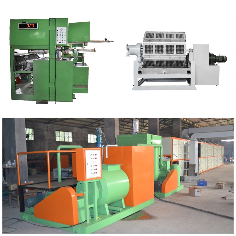 220V/380V papierpulp Tray Making Machine met ABS Plastiek die Vormen voor Ei Tray Apple Tray Manufacturing vormen