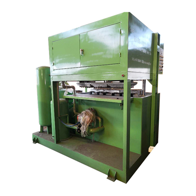 Efficiënte papiergevormde pulp ei tray kartonmachine met warm luchtdrogen PLC besturingssysteem 700pcs/h - 6000pcs/h Capaciteit