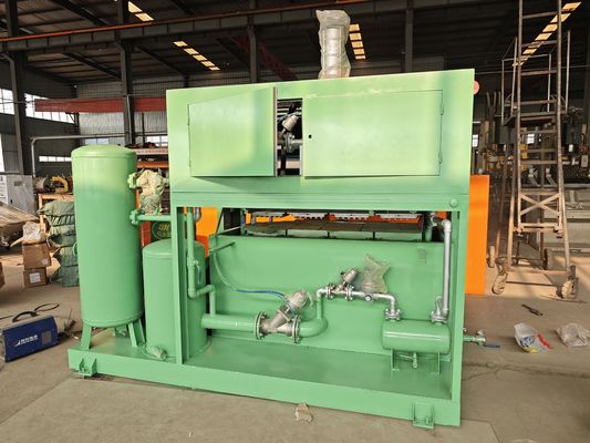 Afvalpapier Eierrek Machine / Papierpulp Vormmachine Aangepaste Kleur Eierrek Productielijn