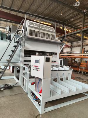Automatische productielijn voor eierenbakken met behulp van gerecycled papierpulp om verschillende soorten eierkartons en bakken te maken 5000-6000pcs/h PLC-gecontroleerd