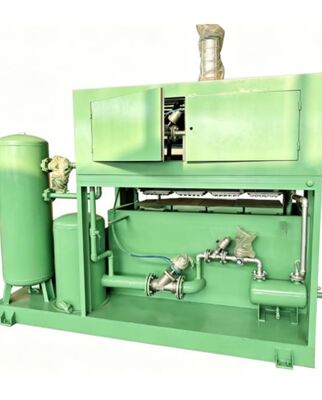Papieren eierenbak maken machine semi-automatische eenvoudige structuur productie 1500 stuks per uur ontworpen voor het kleine bedrijf